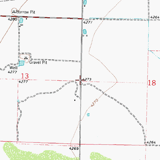 Topographic Map of 10147 Water Well, NM