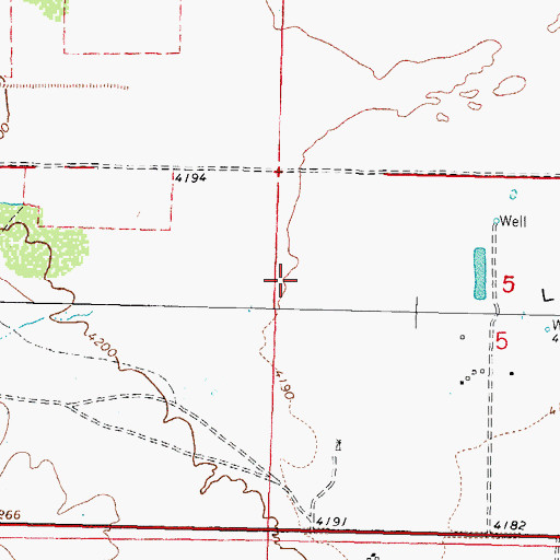 Topographic Map of 00264 Water Well, NM