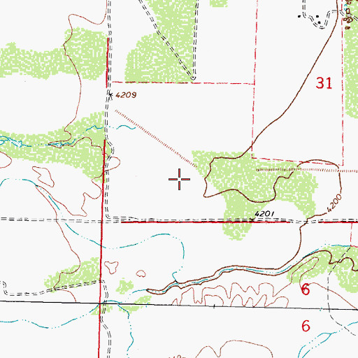 Topographic Map of 10054 Water Well, NM