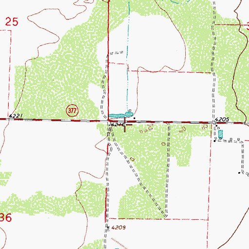 Topographic Map of 10052 Water Well, NM