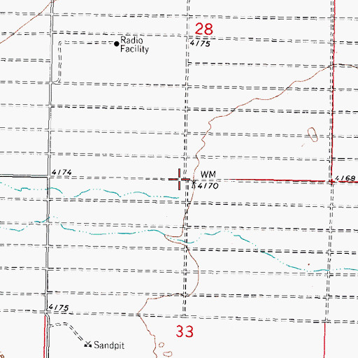 Topographic Map of 10057 Water Well, NM