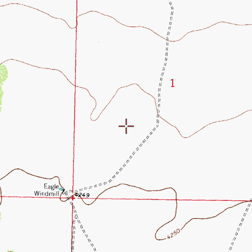 Topographic Map of 00001 Water Well, NM