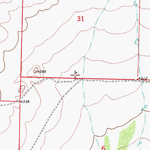 Topographic Map of 10470 Water Well, NM