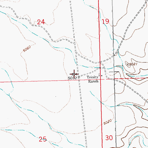 Topographic Map of 01338 Water Well, NM