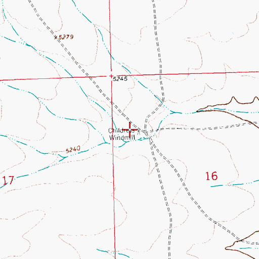 Topographic Map of Childress Water Well, NM