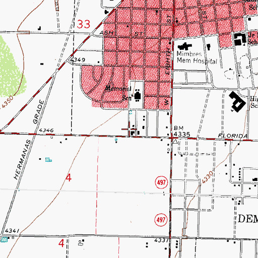Topographic Map of 00380 Water Well, NM