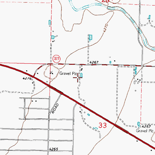 Topographic Map of 00061 Water Well, NM