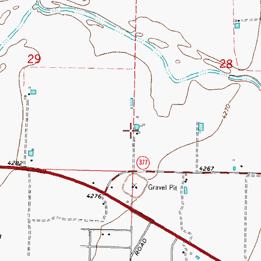 Topographic Map of 00045 Water Well, NM