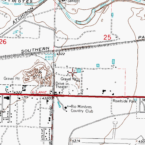 Topographic Map of 01348 Water Well, NM