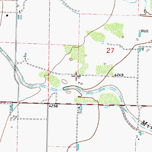 Topographic Map of 00039 Water Well, NM