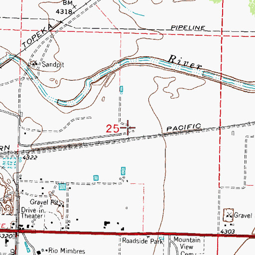 Topographic Map of 00110 Water Well, NM