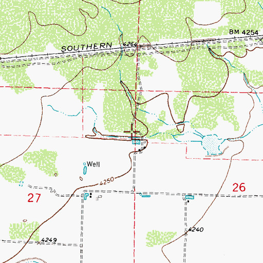 Topographic Map of 10065 Water Well, NM