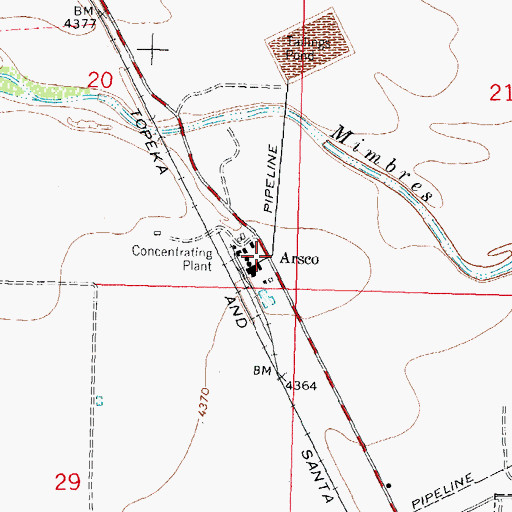 Topographic Map of 00096 Water Well, NM