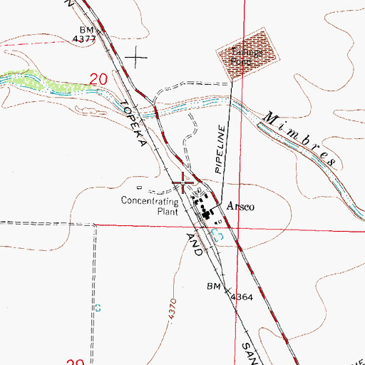 Topographic Map of 00095 Water Well, NM