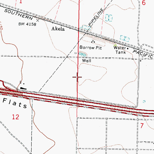 Topographic Map of 01609 Water Well, NM
