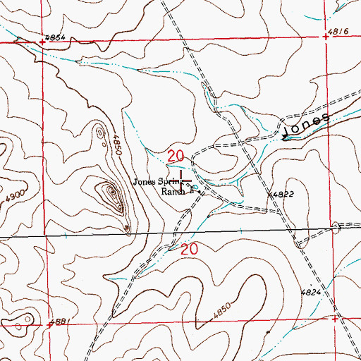 Topographic Map of 01267 Water Well, NM