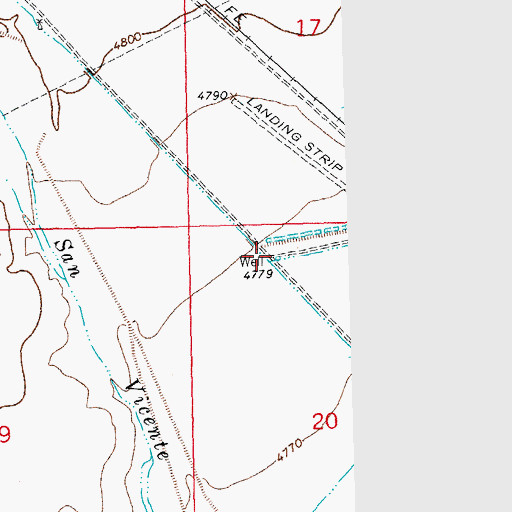 Topographic Map of 01302 Water Well, NM