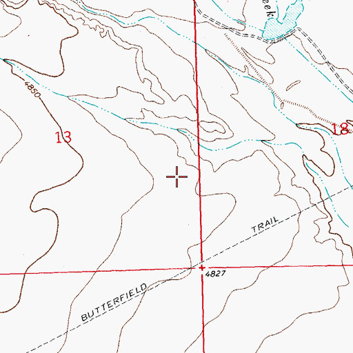Topographic Map of 01330 Water Well, NM