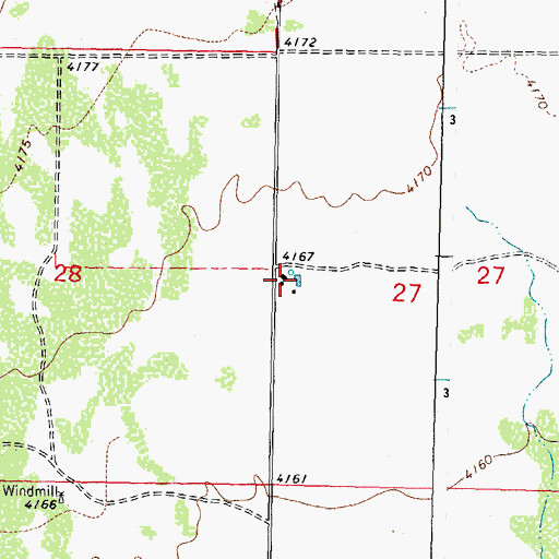 Topographic Map of 00839 Water Well, NM