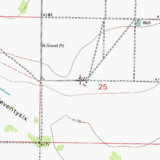 Topographic Map of 00863 Water Well, NM
