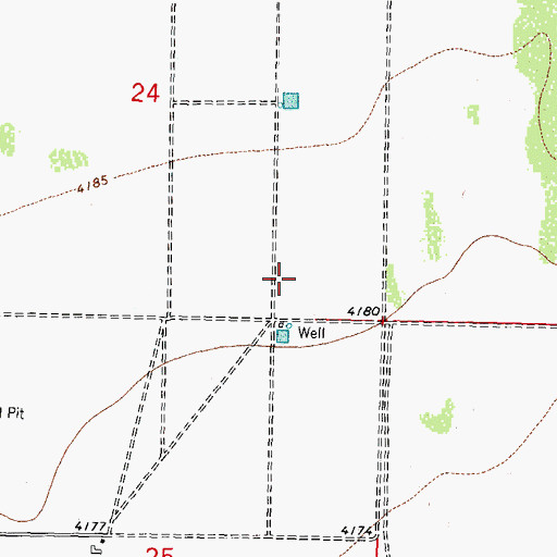 Topographic Map of 10357 Water Well, NM