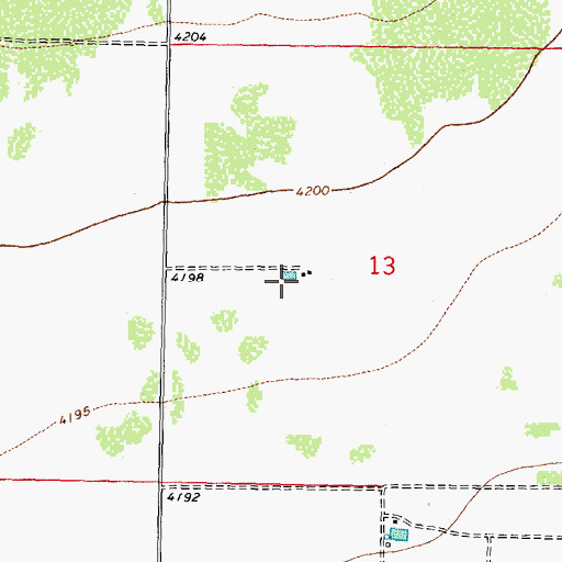 Topographic Map of 10356 Water Well, NM