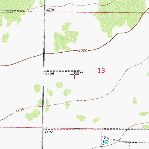 Topographic Map of 10356 Water Well, NM