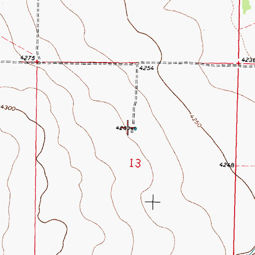 Topographic Map of 00866 Water Well, NM