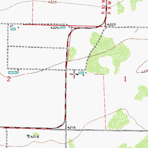 Topographic Map of 10354 Water Well, NM