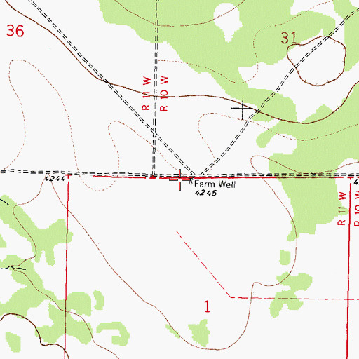 Topographic Map of 00865 Water Well, NM