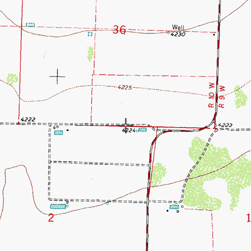 Topographic Map of 00845 Water Well, NM