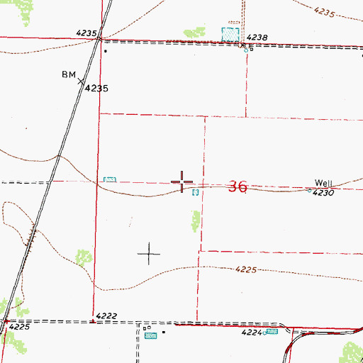 Topographic Map of 00779 Water Well, NM