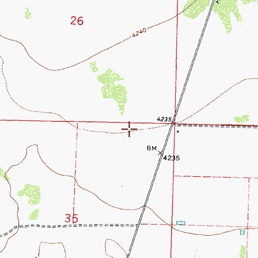 Topographic Map of 10344 Water Well, NM