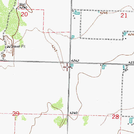 Topographic Map of 00731 Water Well, NM