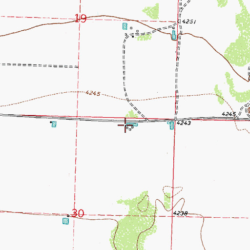 Topographic Map of 10336 Water Well, NM