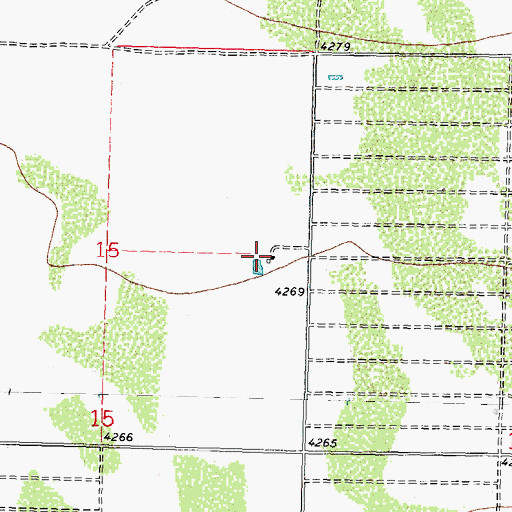 Topographic Map of 10342 Water Well, NM