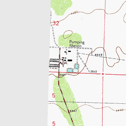 Topographic Map of 01356 Water Well, NM