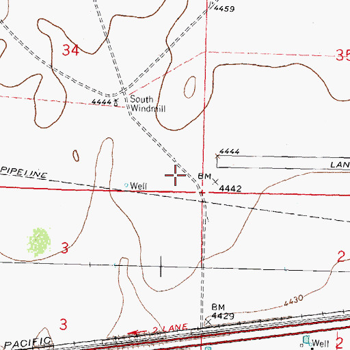 Topographic Map of 01364 Water Well, NM