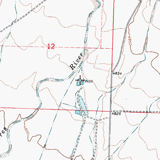 Topographic Map of 01295 Water Well, NM