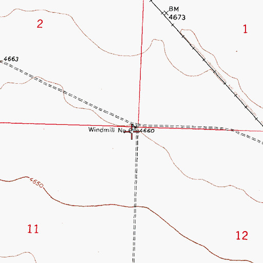 Topographic Map of 01248 Water Well, NM