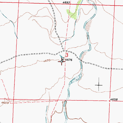 Topographic Map of 01247 Water Well, NM