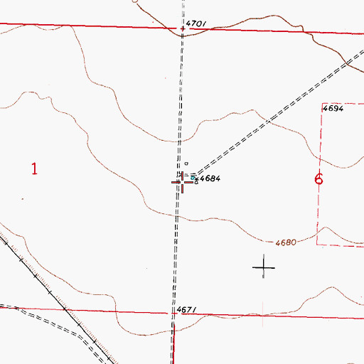 Topographic Map of 01235 Water Well, NM