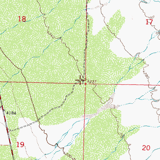 Topographic Map of 00807 Water Well, NM