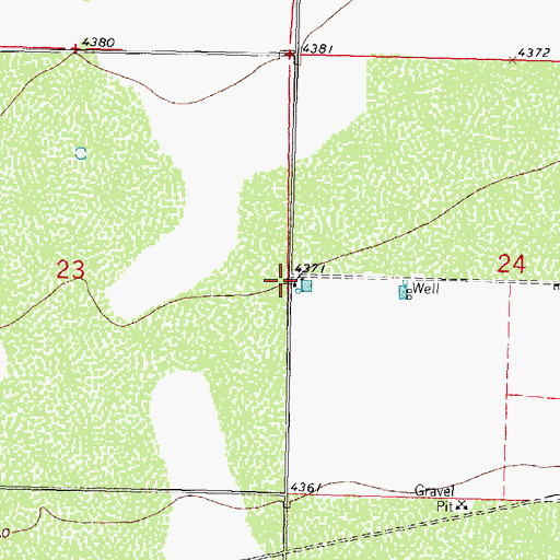 Topographic Map of 10245 Water Well, NM