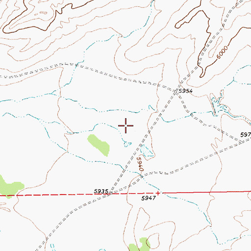 Topographic Map of Parker Draw, AZ