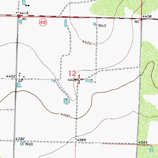 Topographic Map of 10235 Water Well, NM