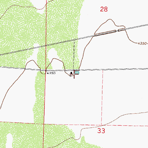 Topographic Map of 00633 Water Well, NM