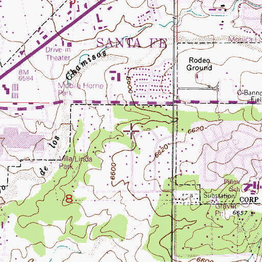 Topographic Map of RG-22708 Water Well, NM