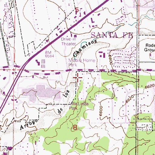 Topographic Map of RG-1714 Water Well, NM
