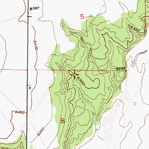 Topographic Map of RG-23716 Water Well, NM